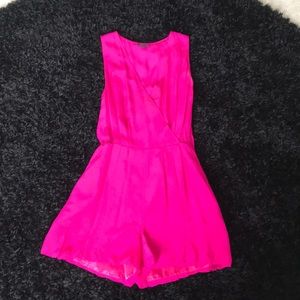 Hot pink topshop romper